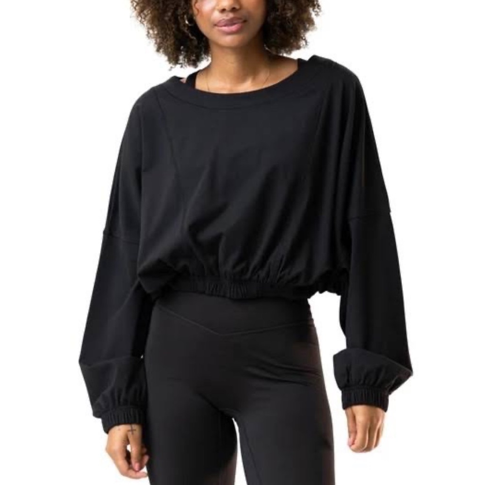 Balance Athletica Black Cropped Top‎